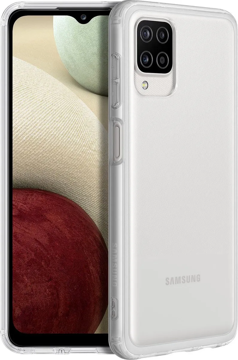 Samsung Soft Clear Cover Hoesje Galaxy A12 EF-QA125TTEGWW - Transparant