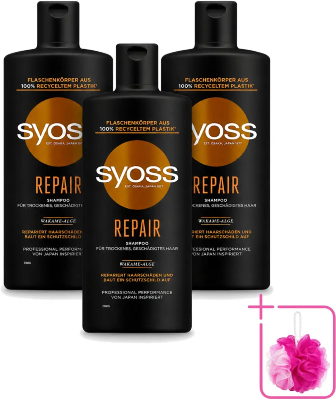 3 x Syoss Repair Shampoo