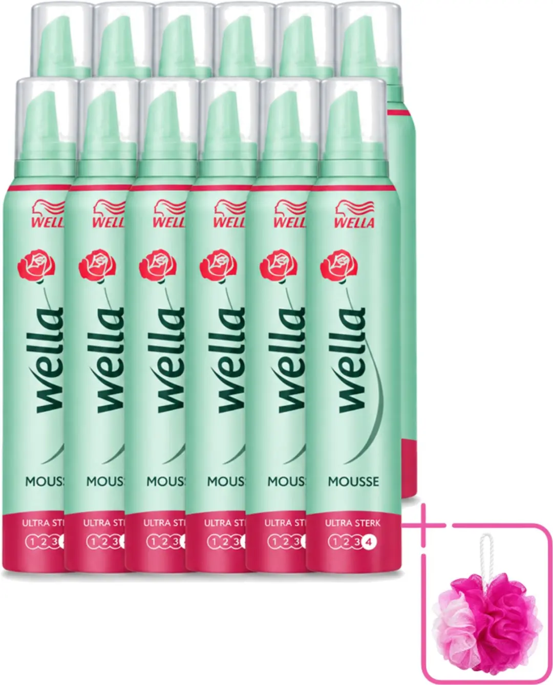 12 x WellaFlex Hold Ultra Strong Mousse