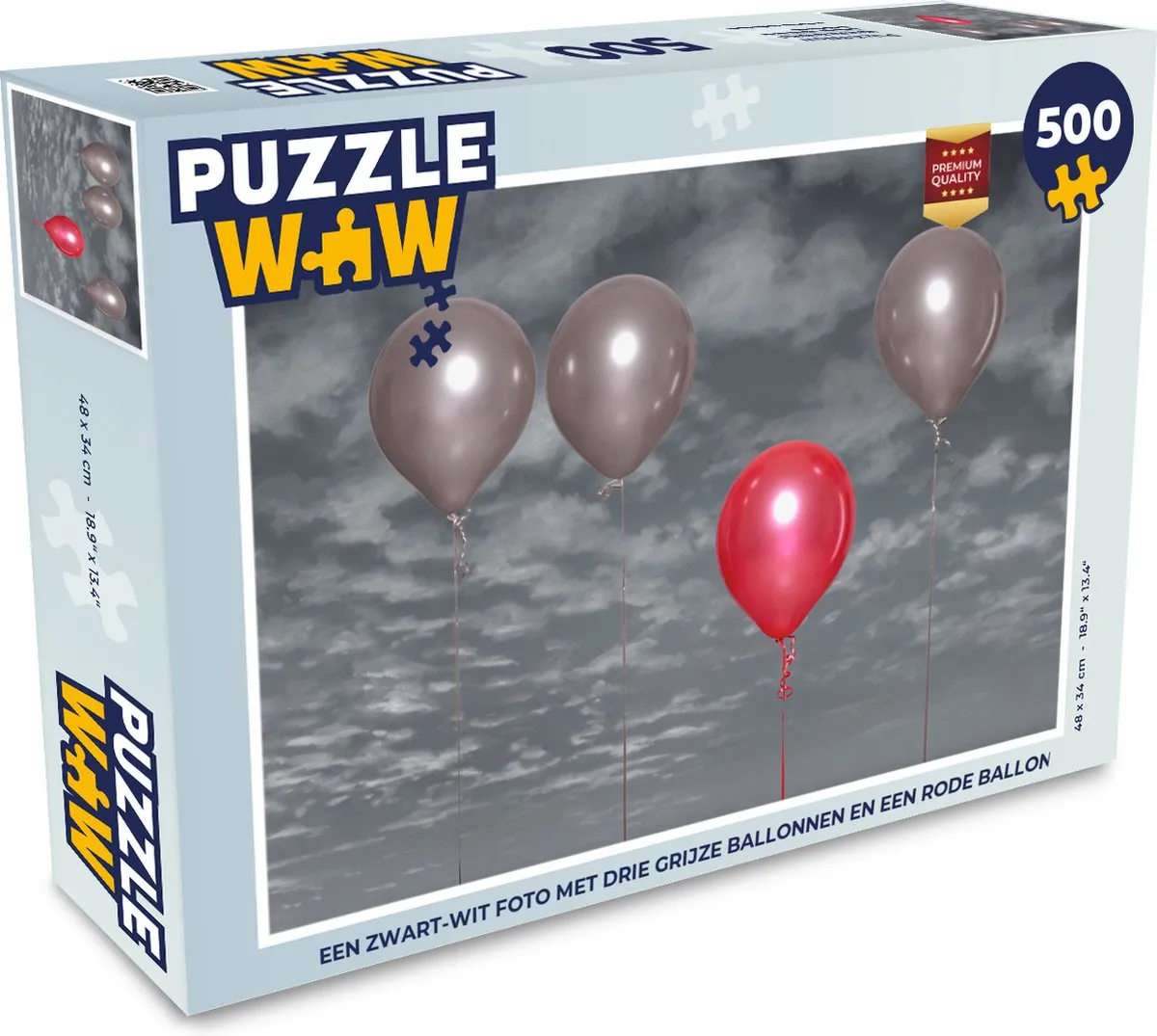 PuzzleWow Legpuzzel 500 Stuks - Multicolor
