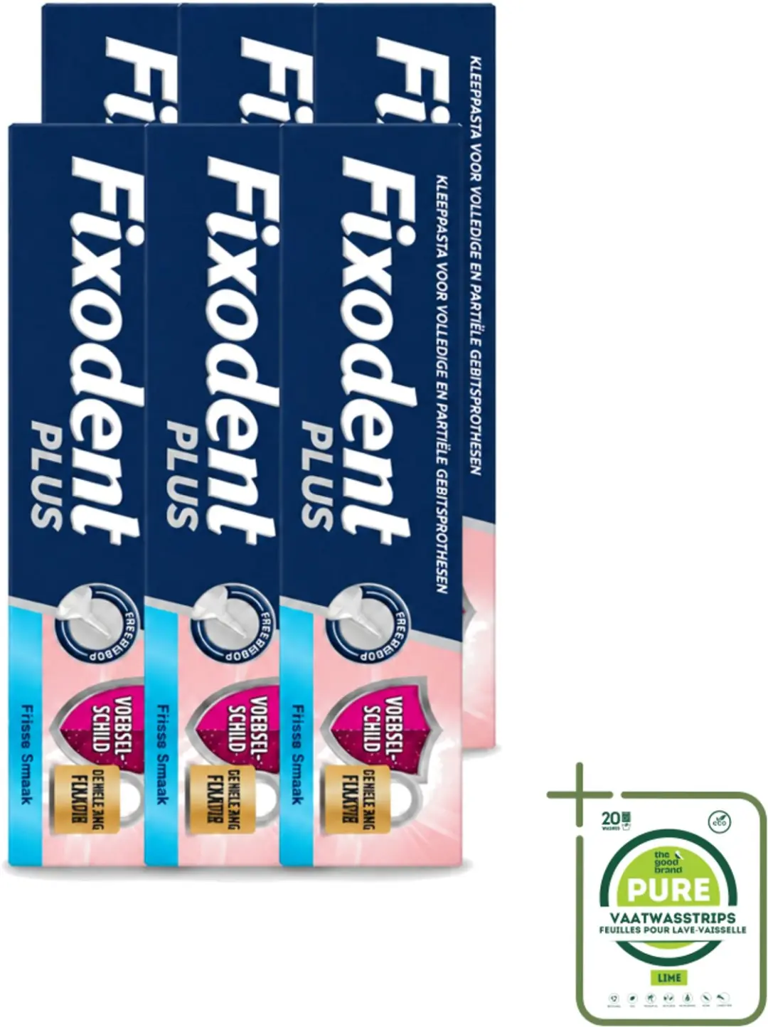6 x Fixodent Plus
