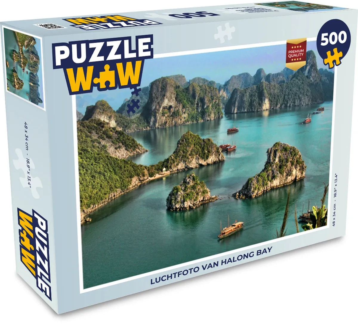 PuzzleWow Halong Bay Legpuzzel 500 Stuks - Multicolor