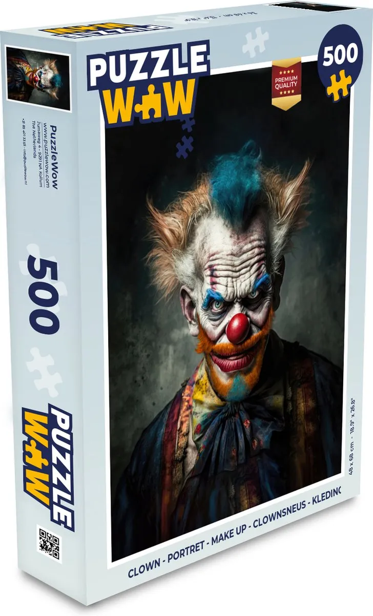 PuzzleWow Clown Legpuzzel 500 Stuks