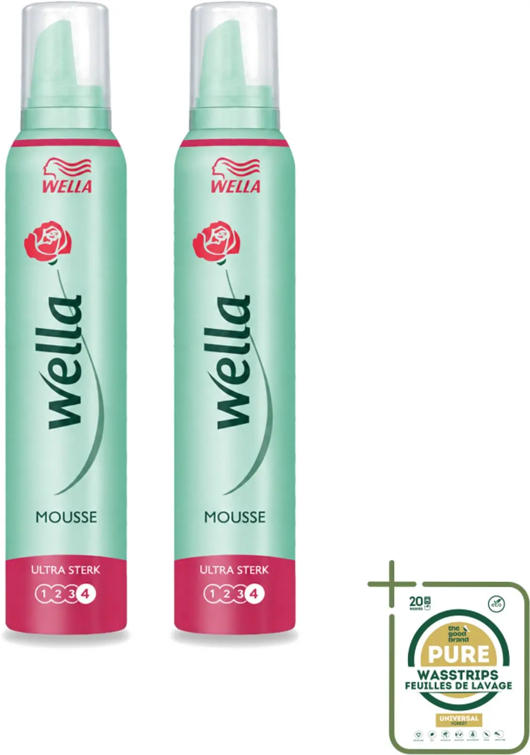 2 x WellaFlex Hold Ultra Strong Mousse