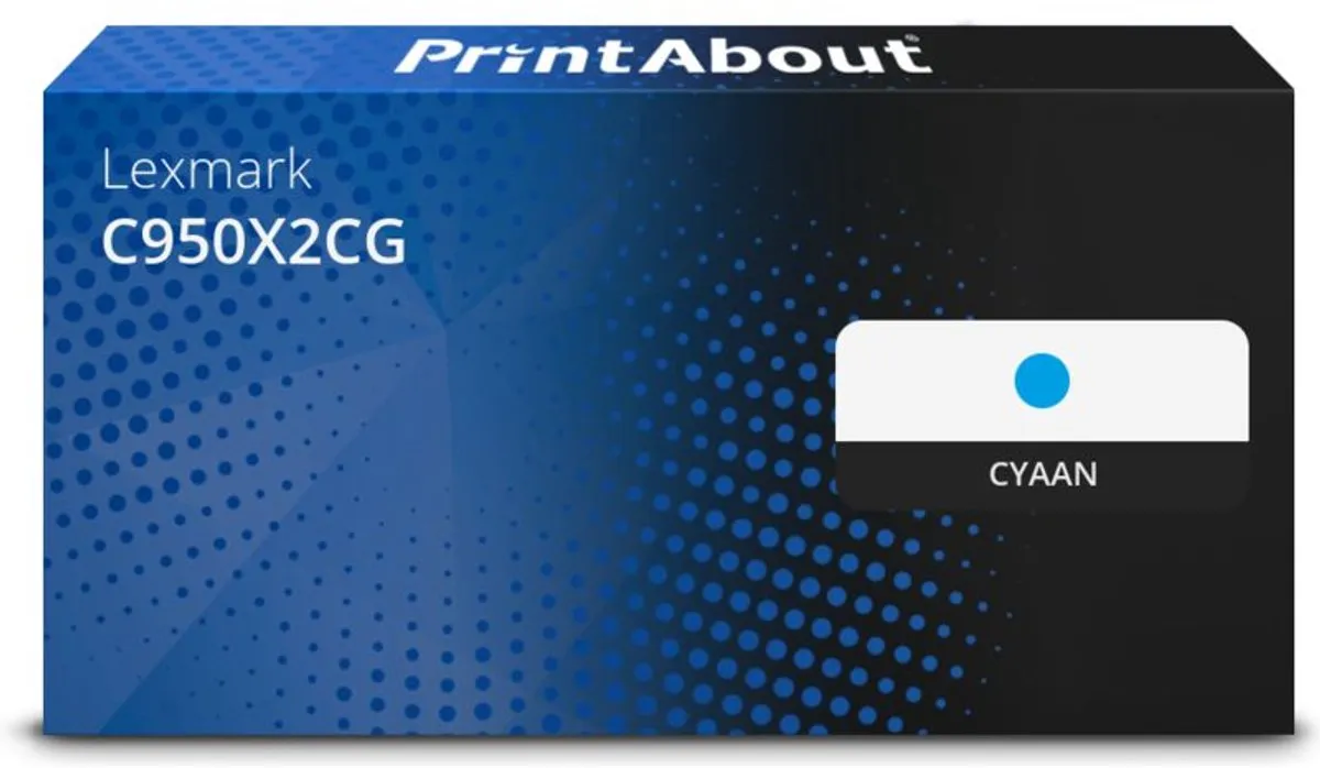 PrintAbout Lexmark C950X2CG-PA Toner Cyaan