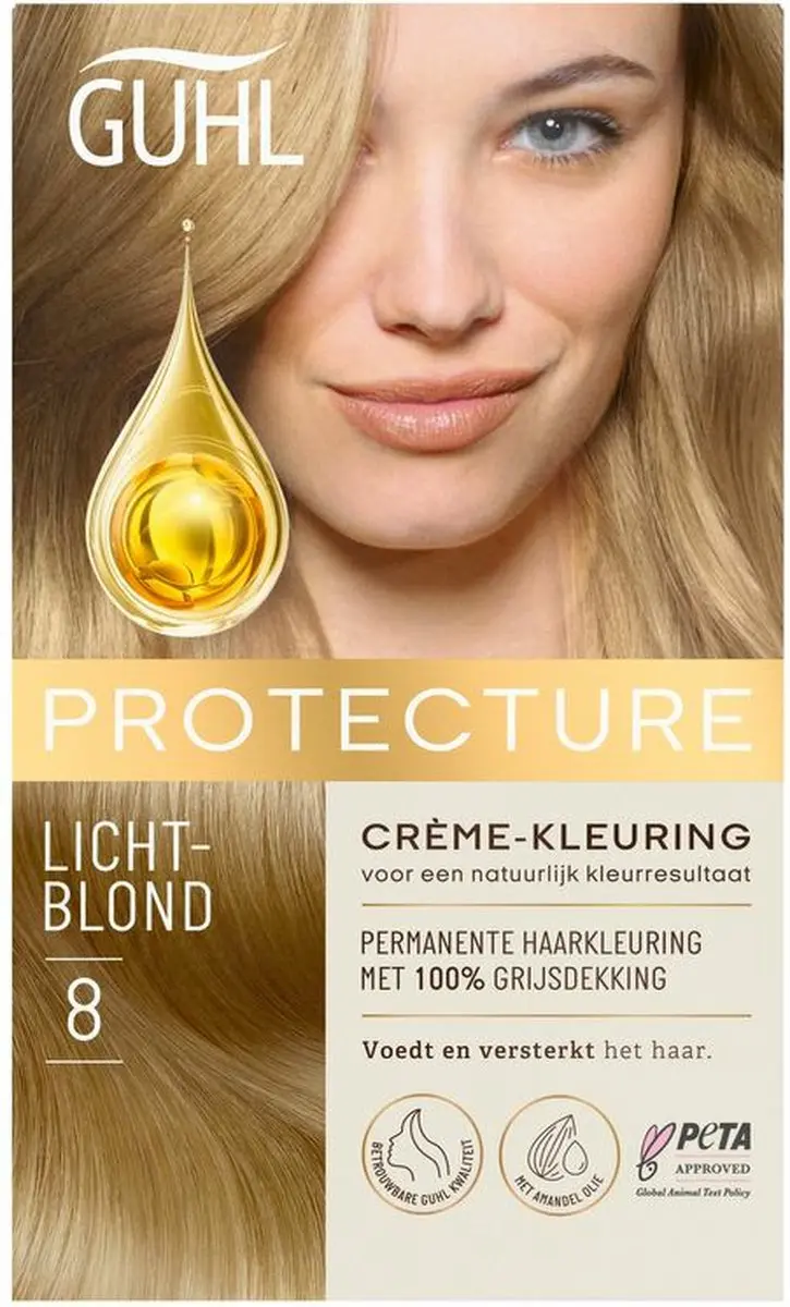 Guhl Beschermende Crème-kleuring No. 8 Lichtblond