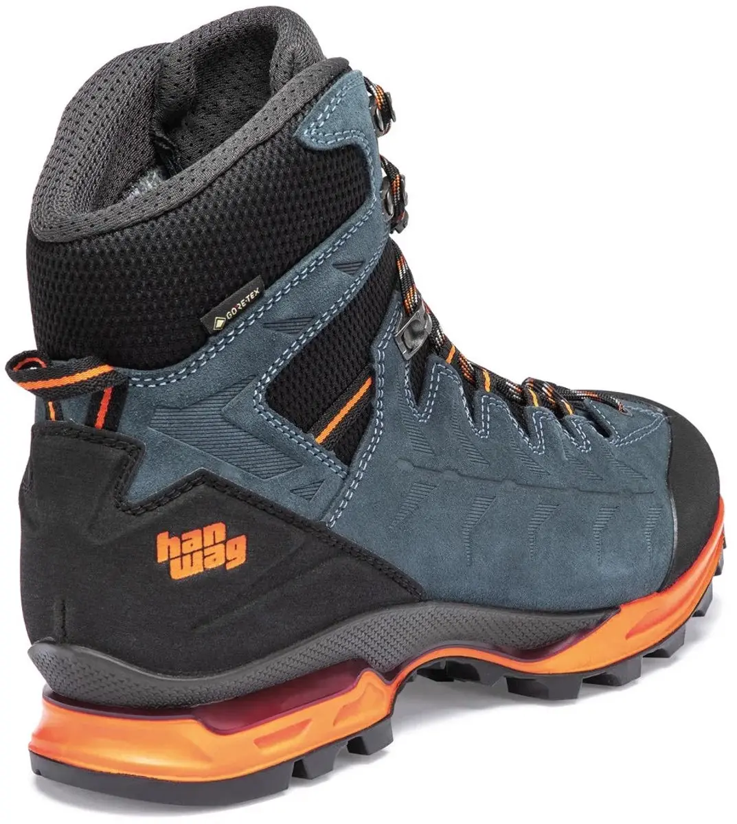 Hanwag Makra Trek GTX Wandelschoenen Heren 47 - Steel/Orange - afbeelding 3 van 6