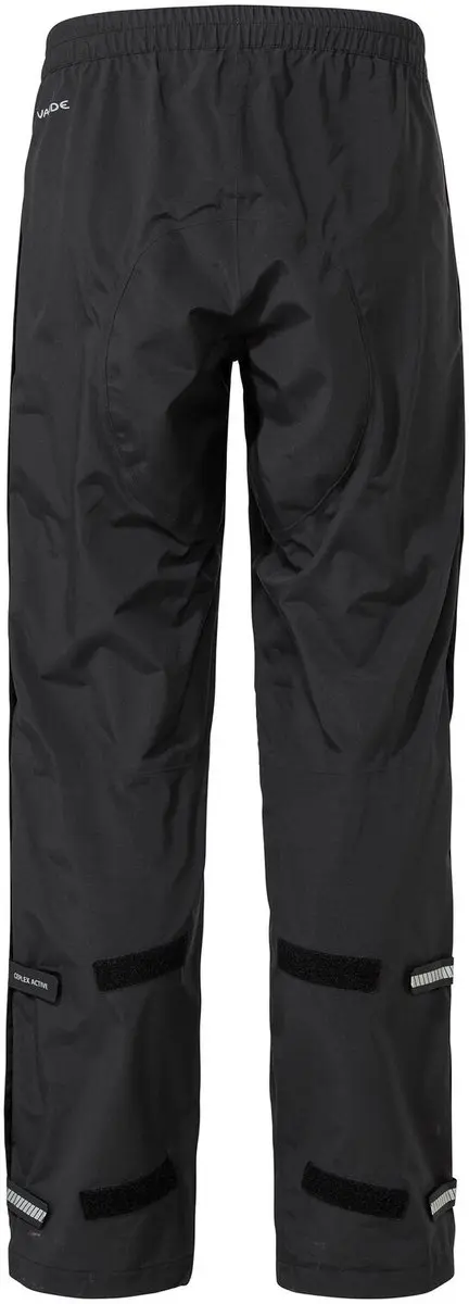 Vaude Yaras Rain Zip Pants IV Heren Fietsbroek - XL - Zwart - afbeelding 2 van 6