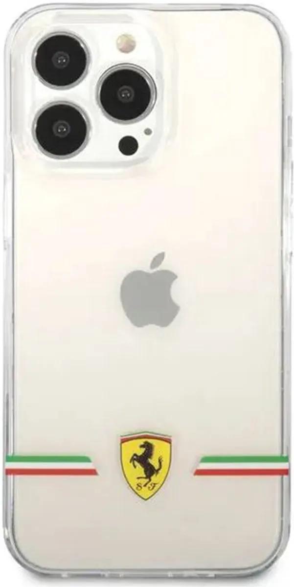 Ferrari TPU-hoes iPhone 13 Pro Italia Wings - Transparant