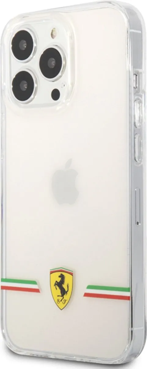 Ferrari TPU-hoes iPhone 13 Pro Italia Wings - Transparant