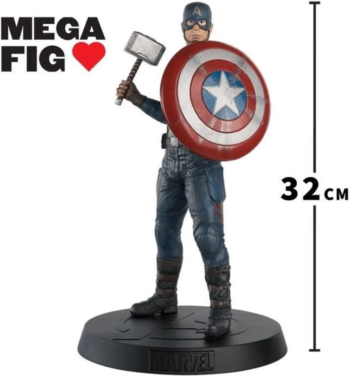 Marvel Captain America Mega 36cm MSCUK037 - Veelkleurig - afbeelding 4 van 4