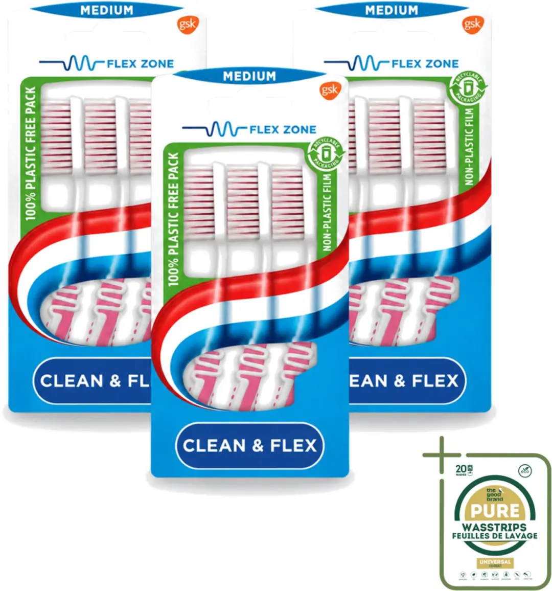 3 x Aquafresh