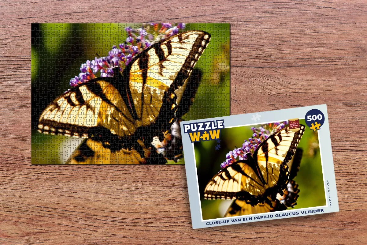 PuzzleWow Vlinder Legpuzzel 500 Stuks - Multicolor