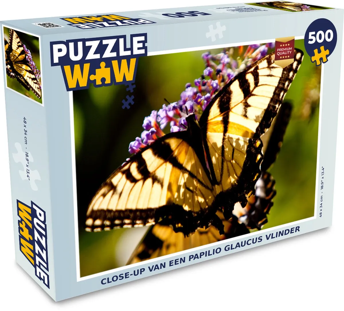 PuzzleWow Vlinder Legpuzzel 500 Stuks