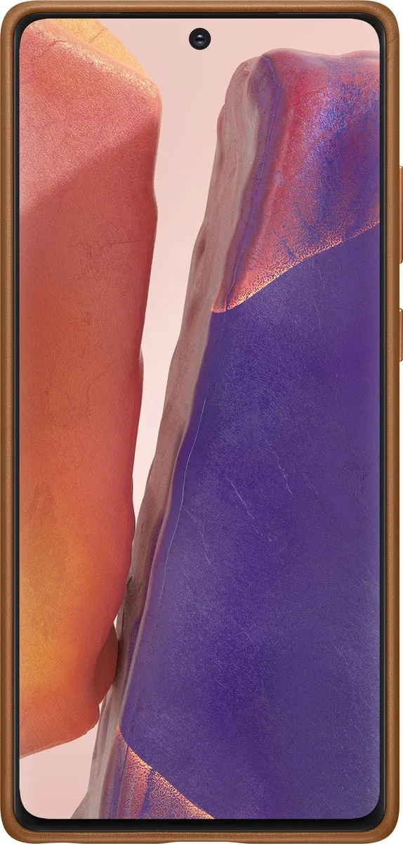 Samsung Leather Hoesje Note20 - Bruin