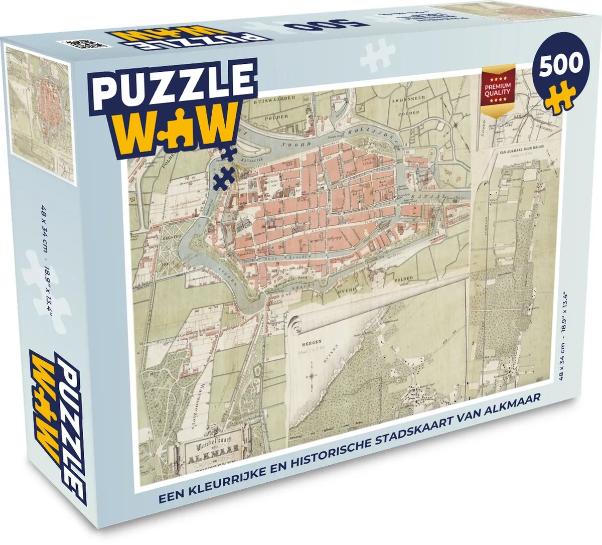 PuzzleWow Alkmaar Legpuzzel 500 Stuks