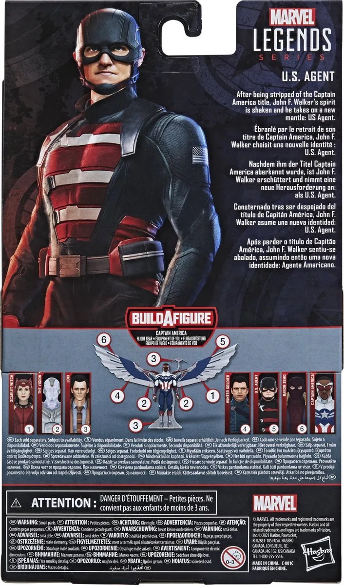 Marvel Legends U.S. Agent Actiefiguur F02465X0 - Donkerblauw