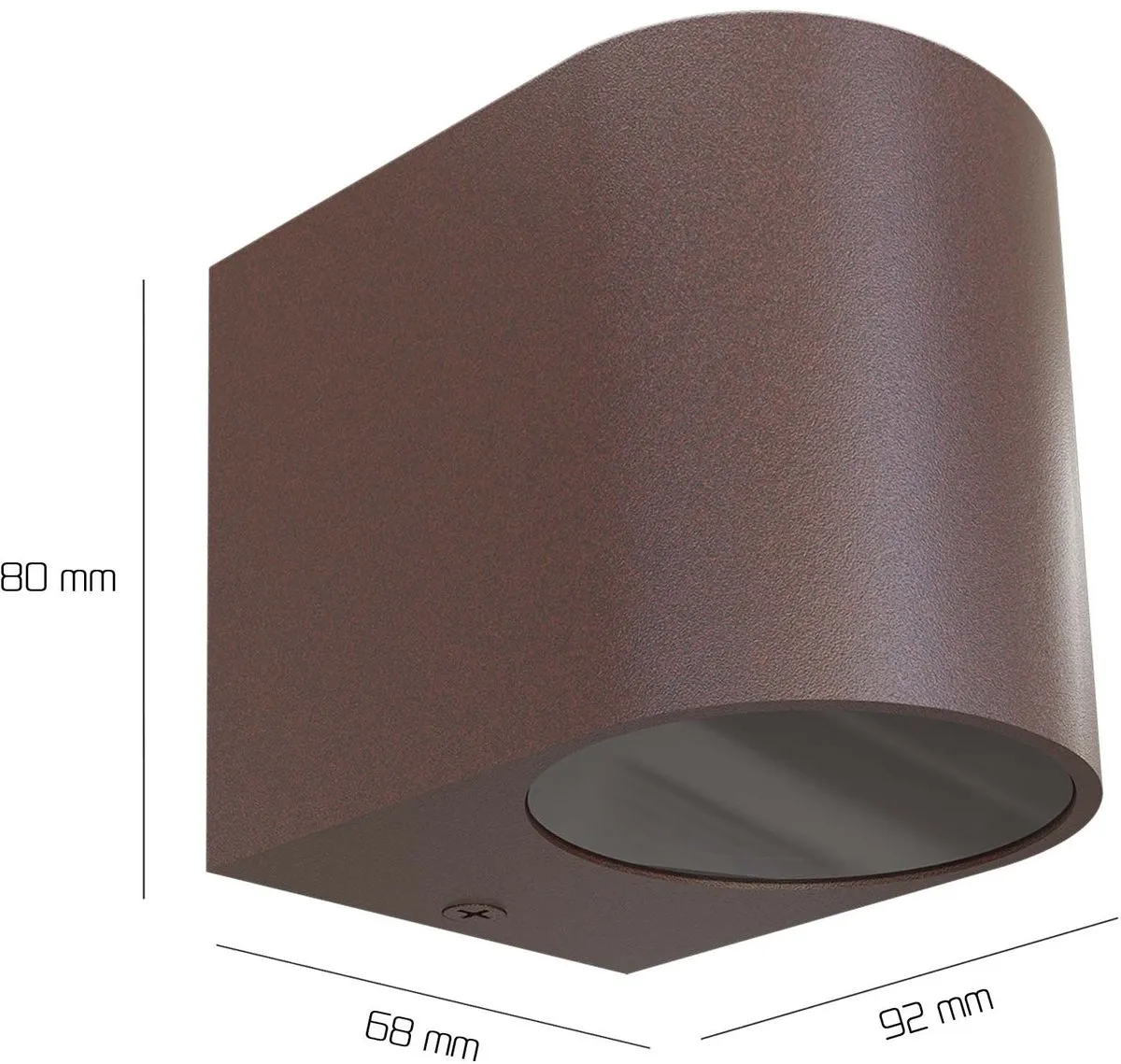 LEDVION Sacramento Wandlamp GU10 - Roest - afbeelding 6 van 6