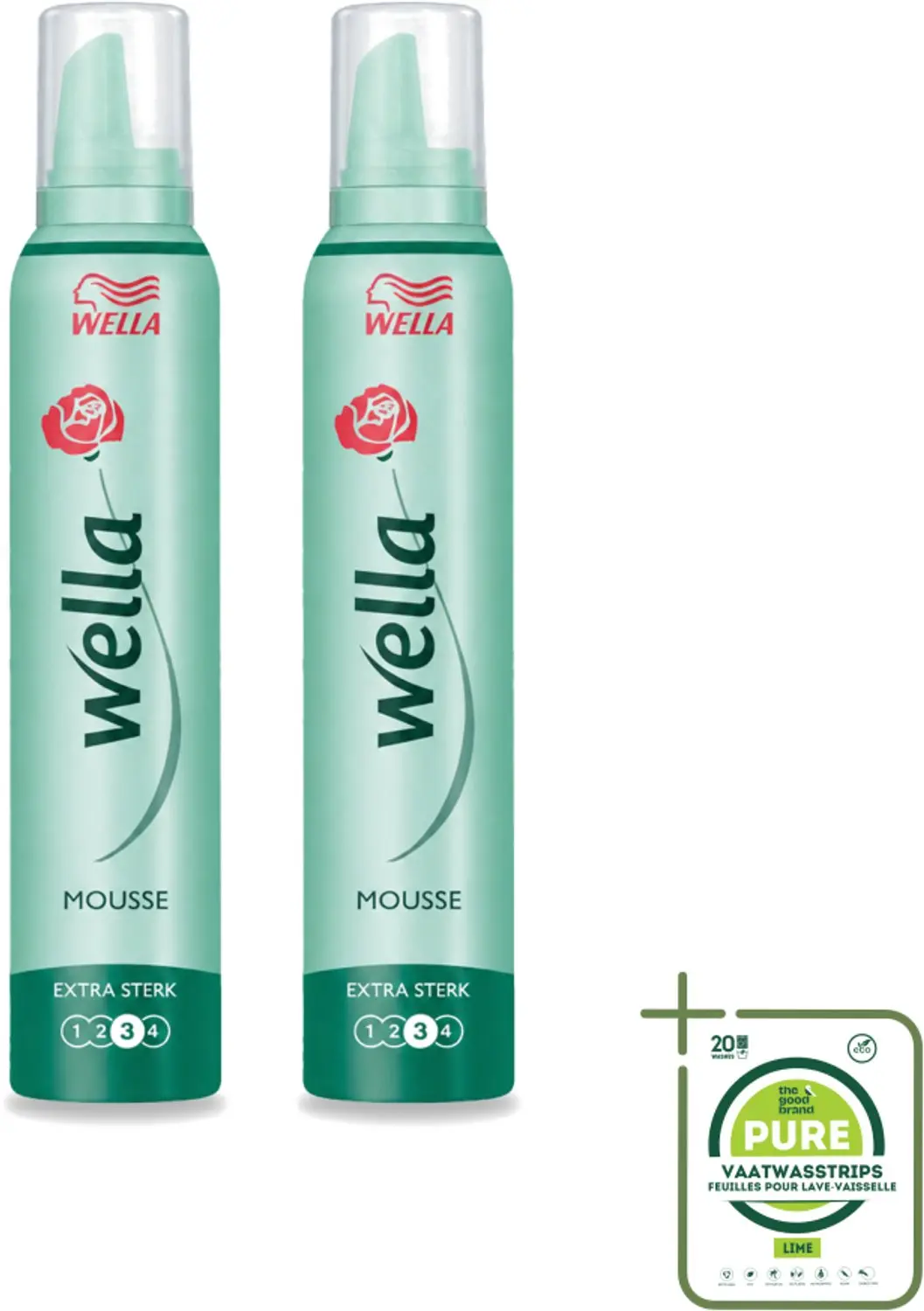 2 x Wella Forte Mousse Extra Strong