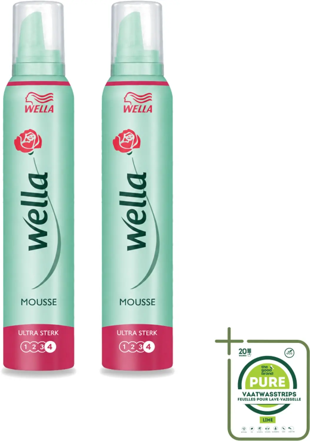 2 x WellaFlex Hold Ultra Strong Mousse