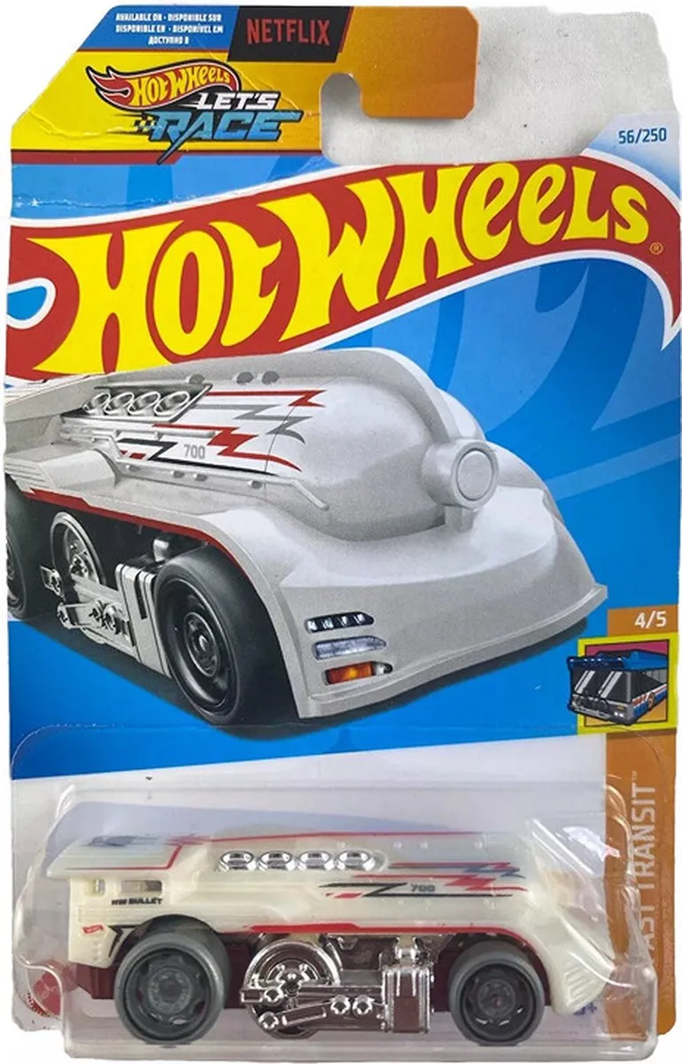 Hot Wheels West Coast Flyer White HW FAST TRANSIT 21A