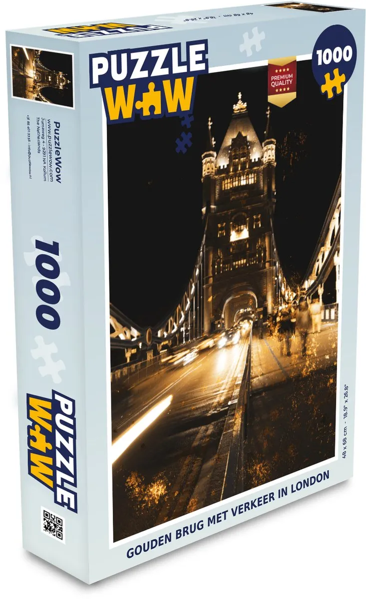 PuzzleWow Tower Bridge Legpuzzel 1000 Stuks