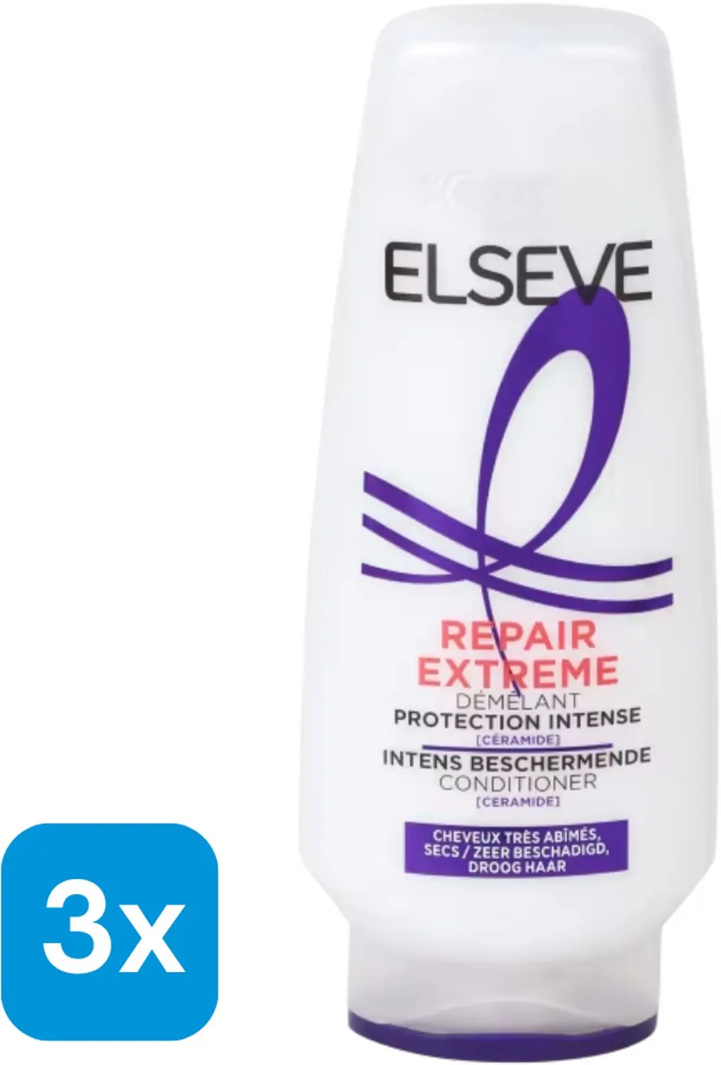 3x 200 ml L'Oréal Elseve conditioner Repair Extreme