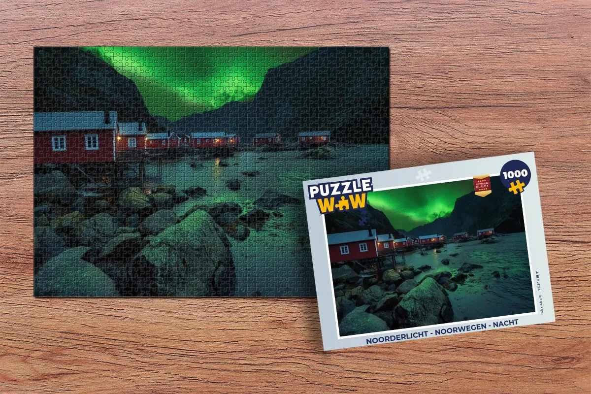 PuzzleWow Noorderlicht Legpuzzel 1000 Stuks - Multicolor
