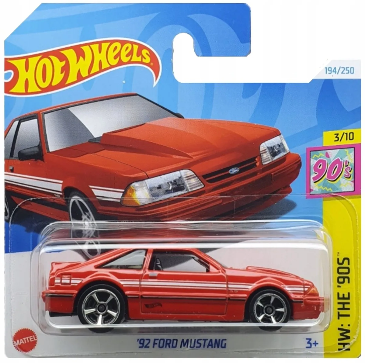 Hot Wheels '92 Ford Mustang 1:64 Schaalmodel