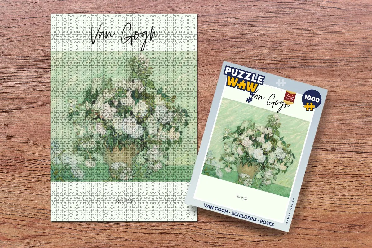 PuzzleWow Van Gogh Roses Legpuzzel 1000 Stuks - Multicolor