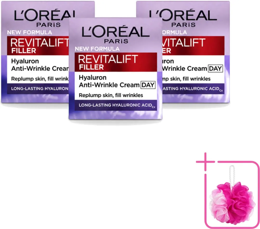 3 x L'Oréal Paris Revitalift Filler