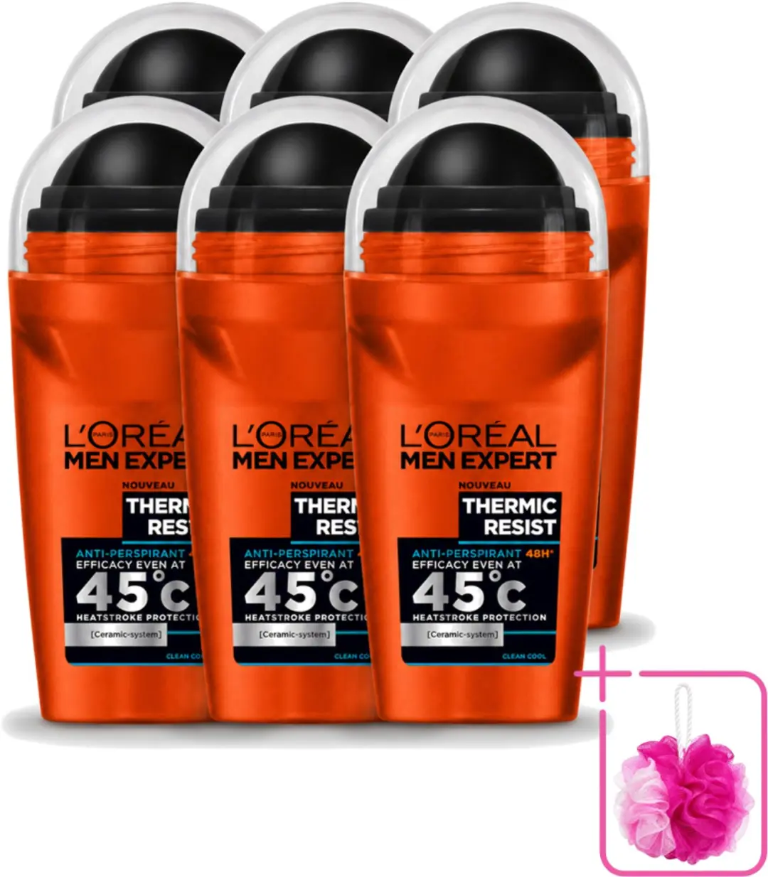 6 x L'Oréal Paris Men Expert Thermic Resist