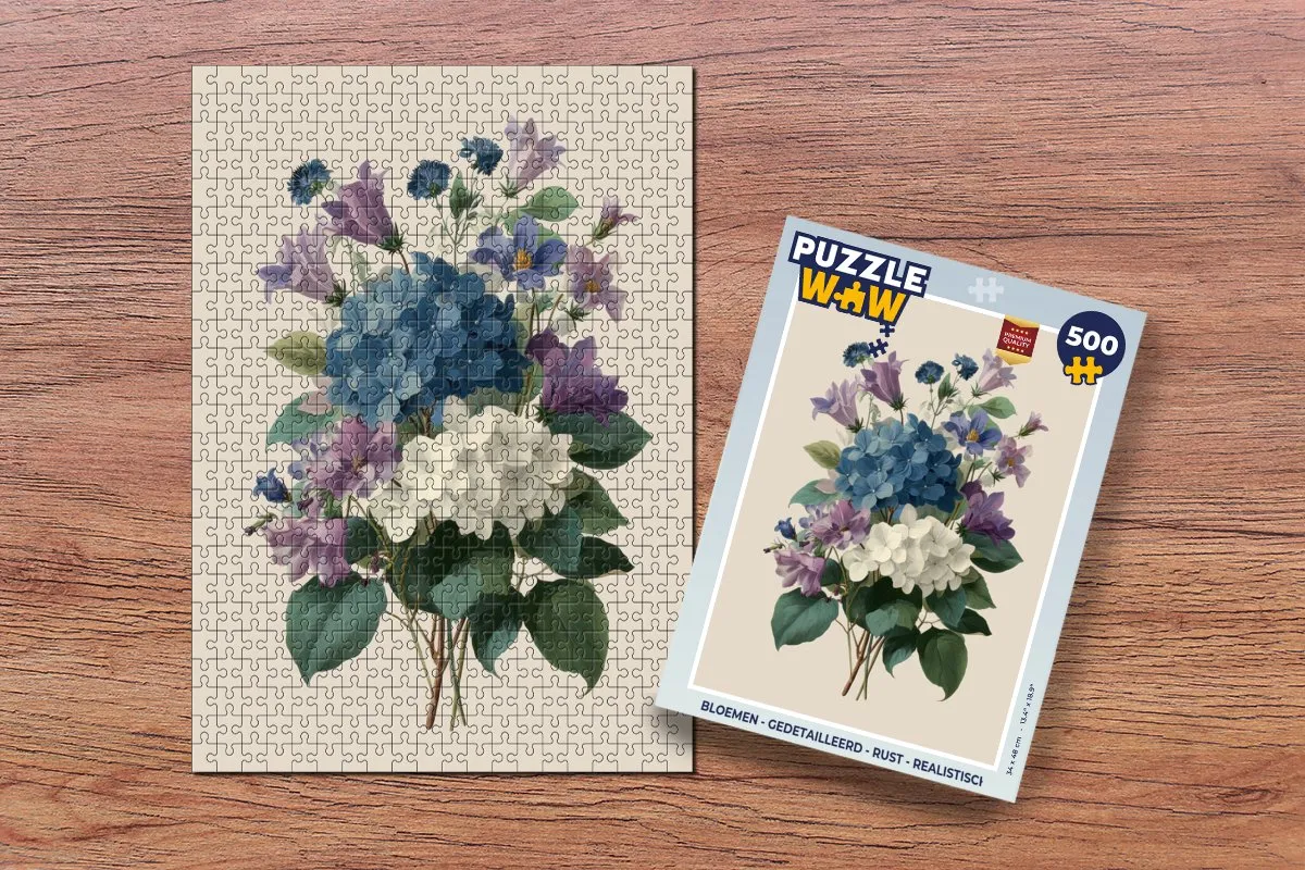 PuzzleWow Bloemen Legpuzzel 500 Stuks - Realistisch