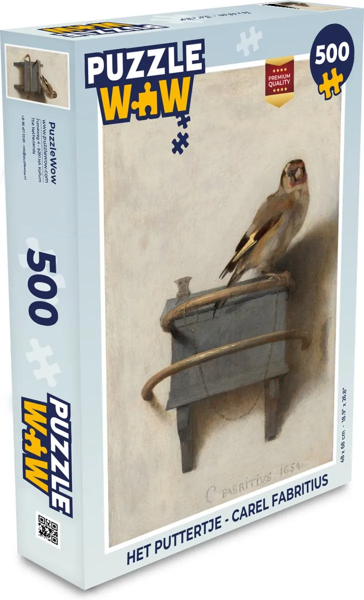 PuzzleWow Het Puttertje Legpuzzel 500 Stuks