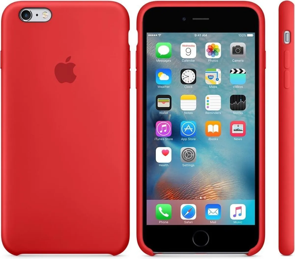 Apple Siliconen Hoesje iPhone 6/6s Plus MKXM2ZM/A - Rood