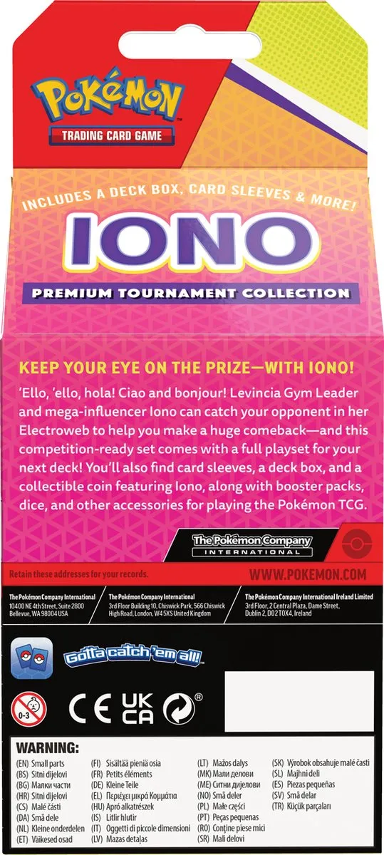 Pokémon Iono Premium Tournament Collection - 6 Booster Packs