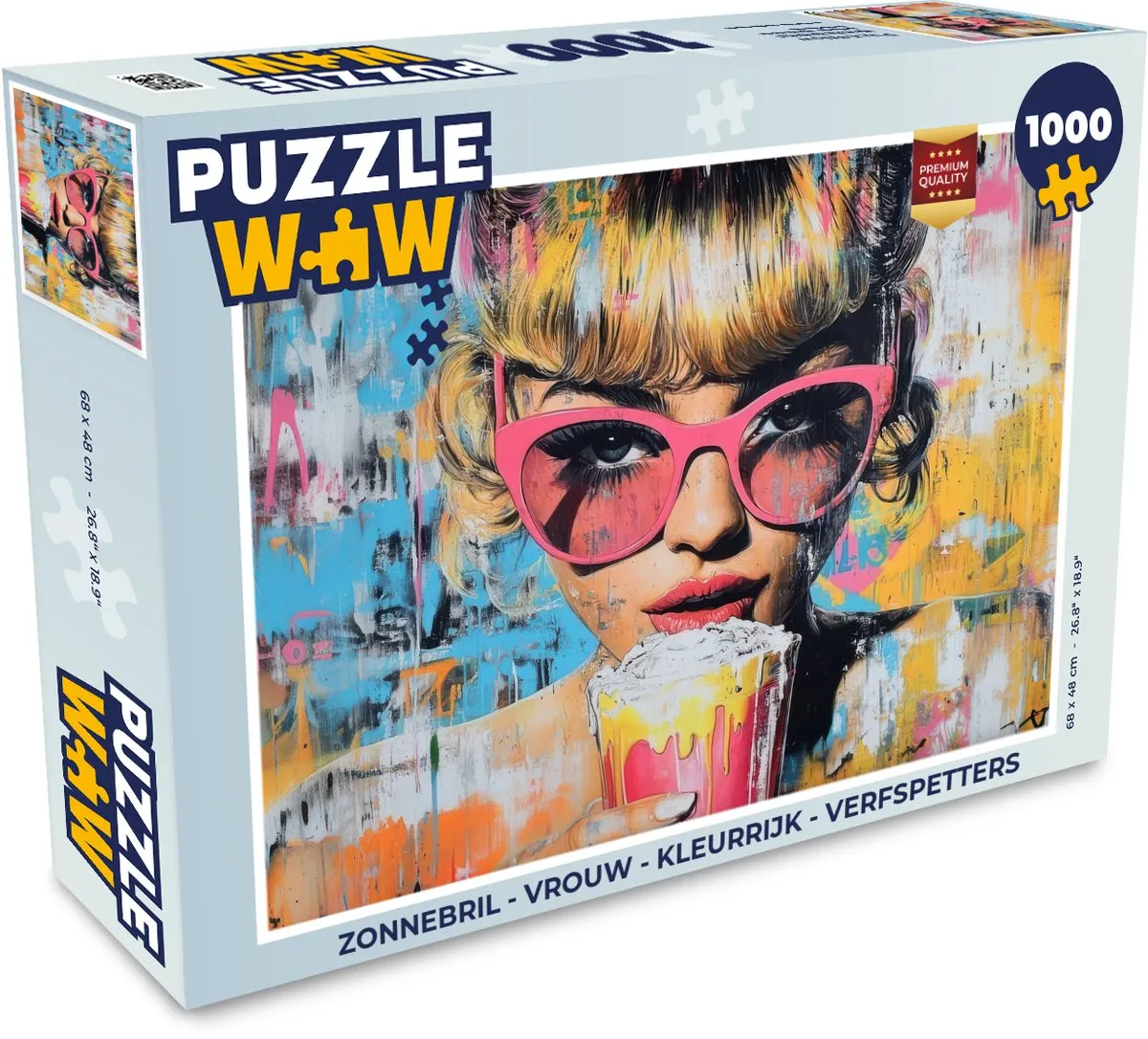 PuzzleWow Zonnebril Legpuzzel 1000 Stuks