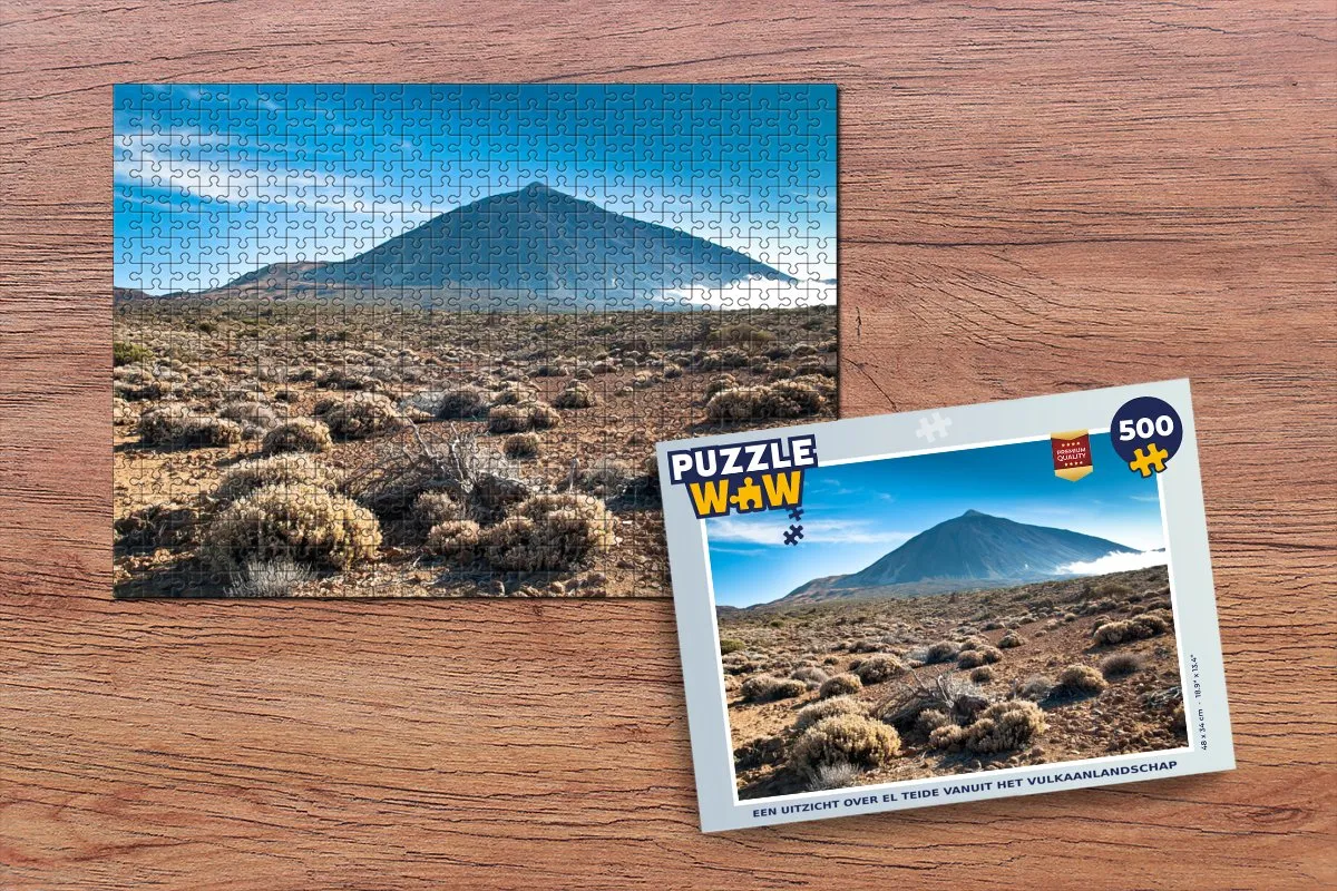 PuzzleWow Legpuzzel El Teide 500 Stuks - Multicolor