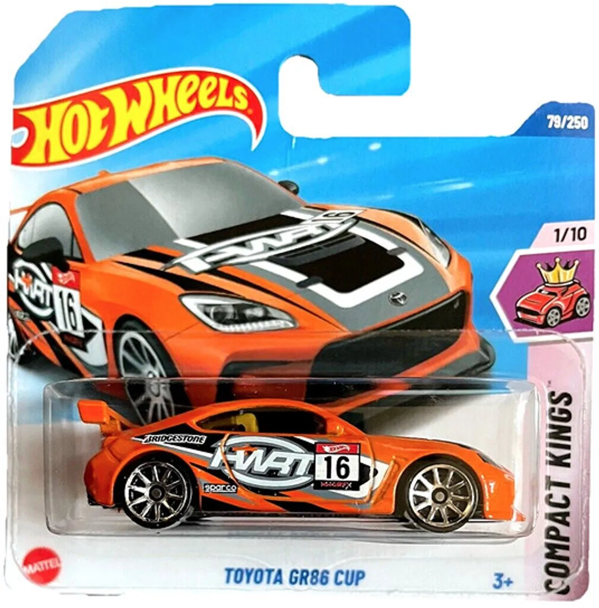 Hot Wheels Toyota GR86 Cup Orange 1/10 Short Card