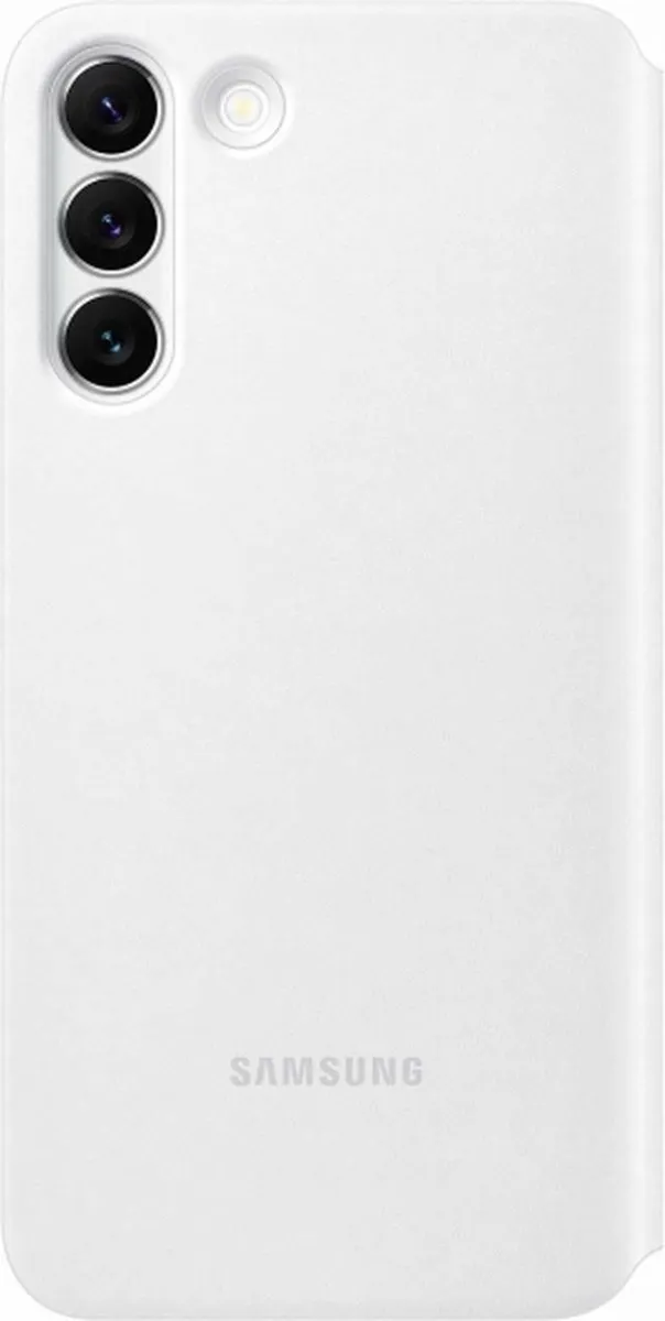 Samsung Clear View Cover EF-ZS906CWEGEE - Galaxy S22 Plus - Wit