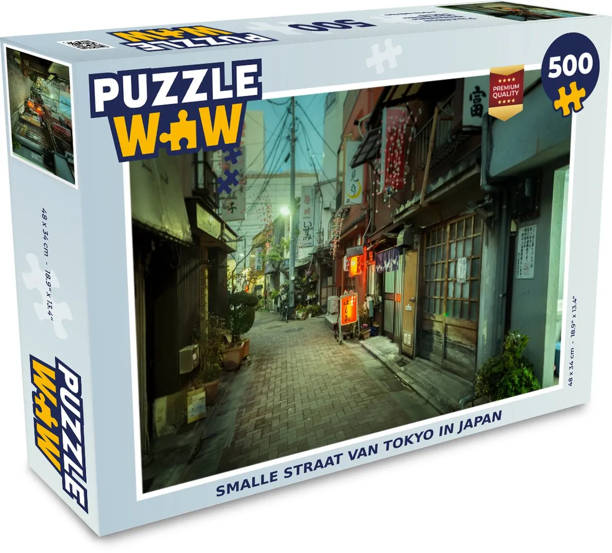 PuzzleWow Smalle Straat van Tokyo Legpuzzel 500 Stuks