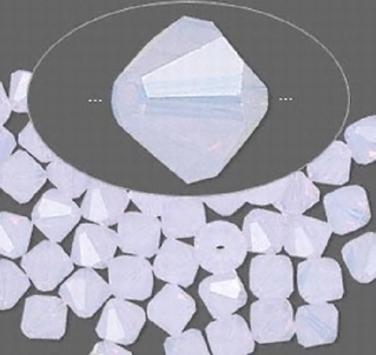 Swarovski Elements Xilion Bicone 6mm Violet Opal