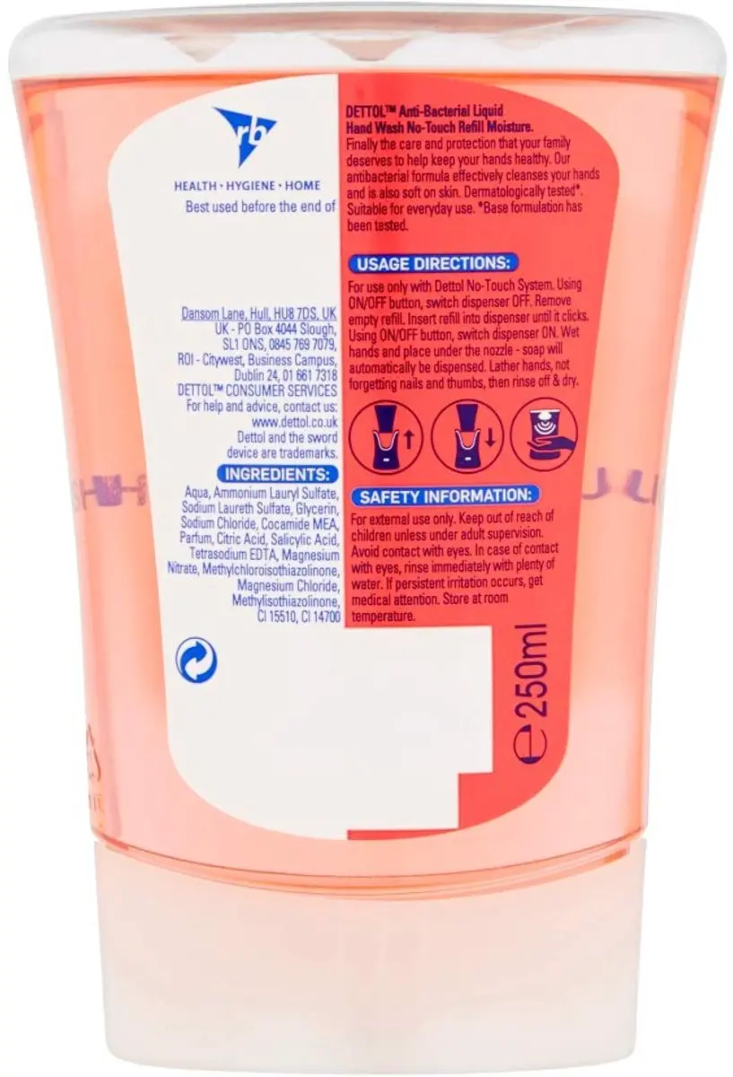 Dettol No Touch Navulling Citrus 250ml - afbeelding 3 van 4