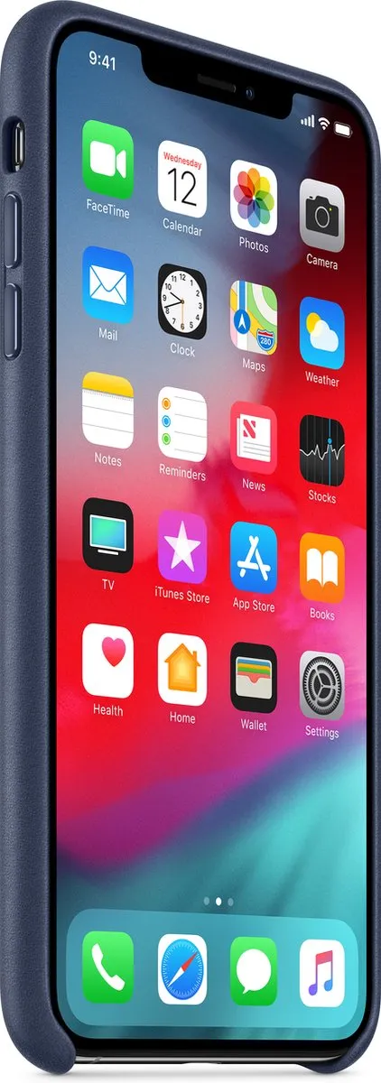 Apple Leren Hoesje iPhone Xs Max MRWU2ZM/A - Donkerblauw