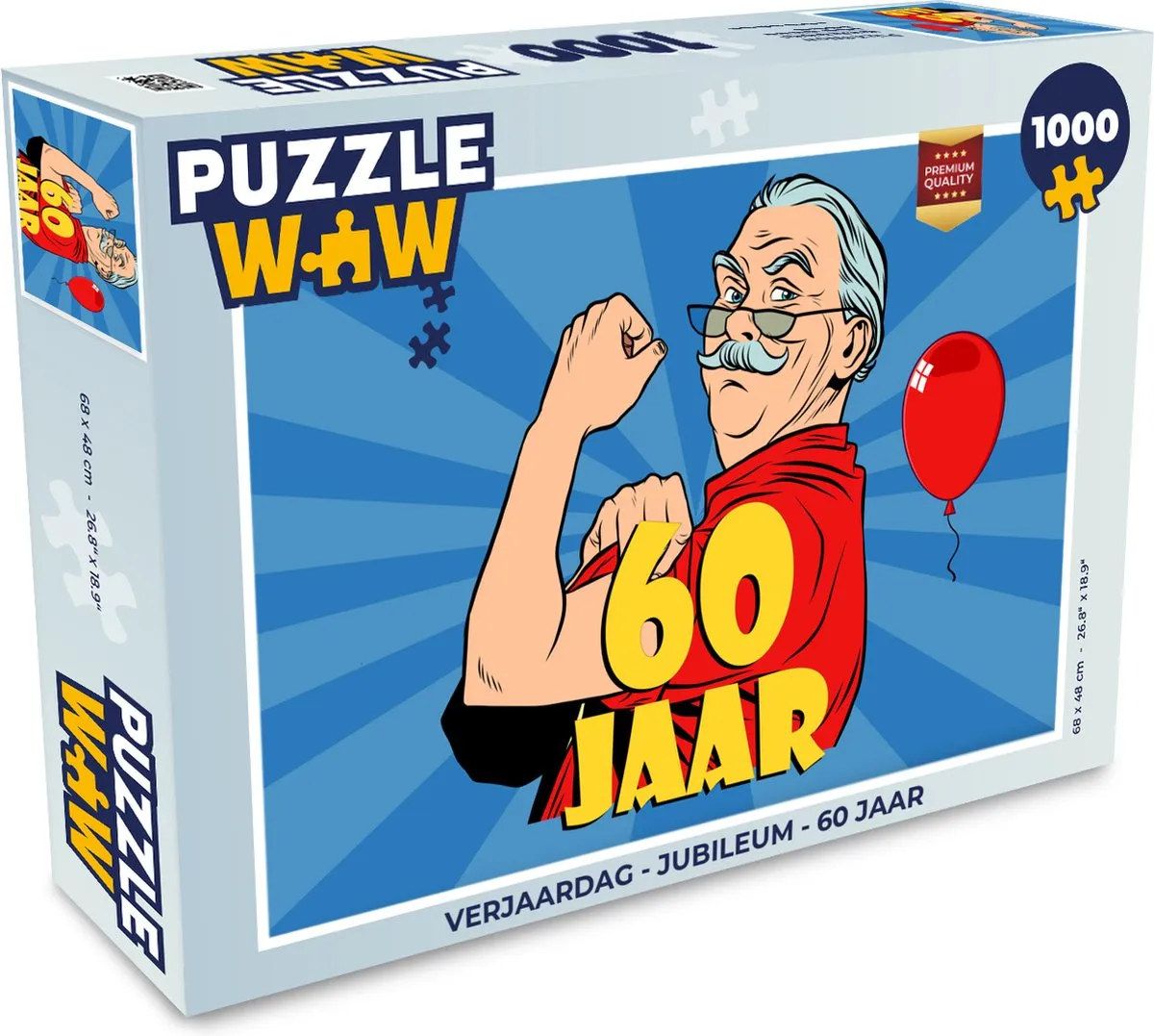 PuzzleWow Verjaardag Jubileum Legpuzzel 1000 Stuks