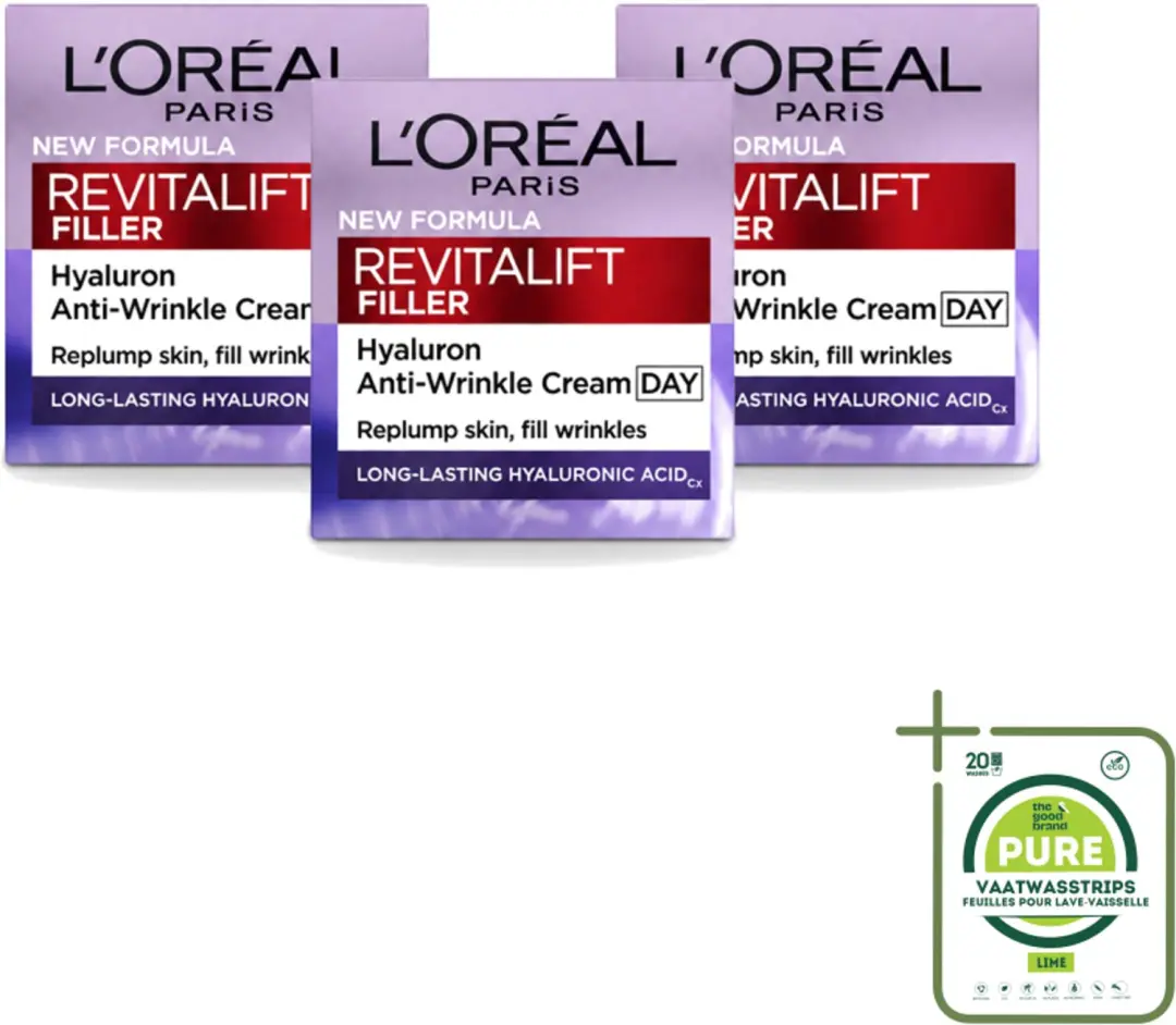 3 x L'Oréal Paris Revitalift Filler