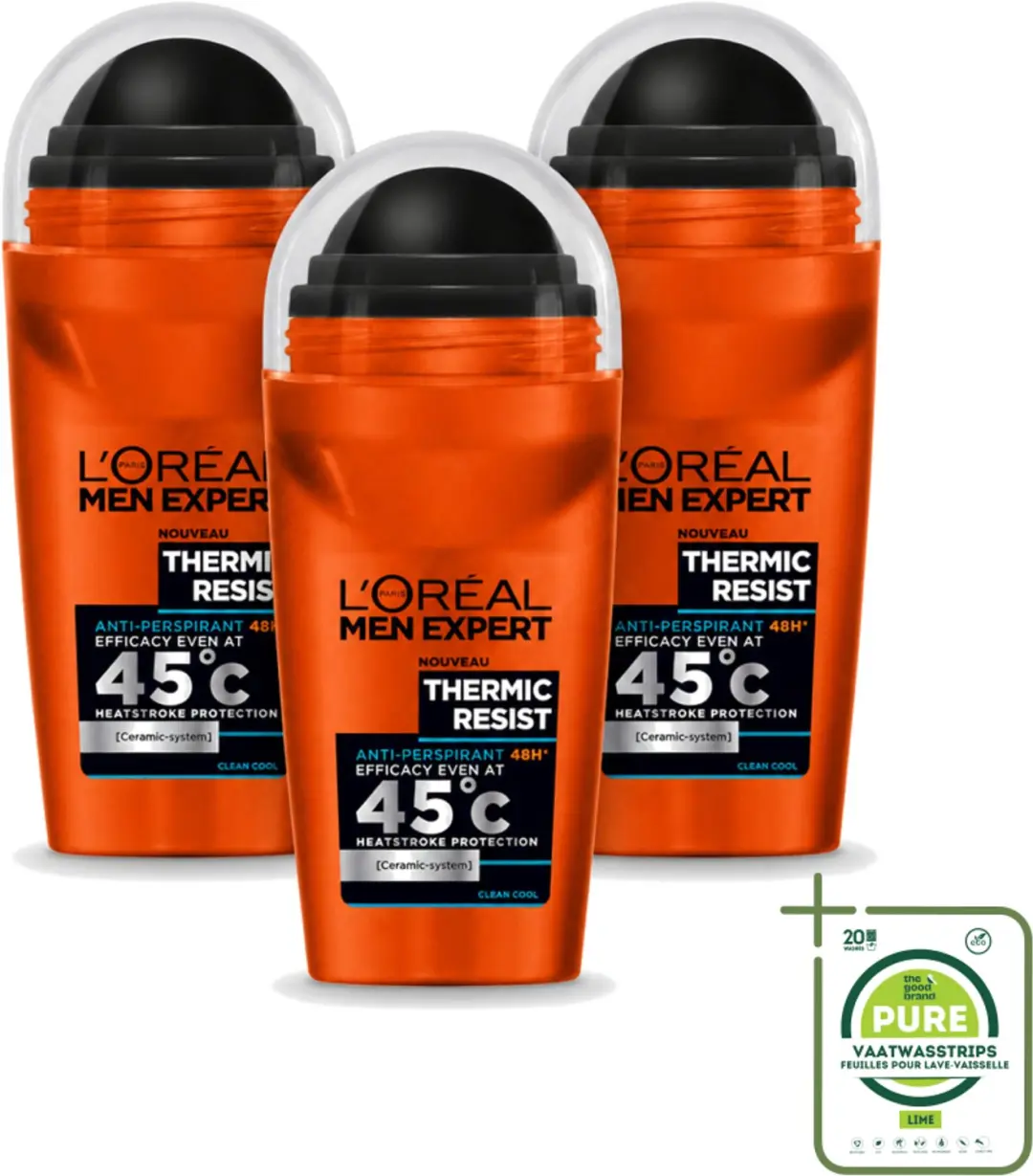 3 x L'Oréal Paris Men Expert Thermic Resist