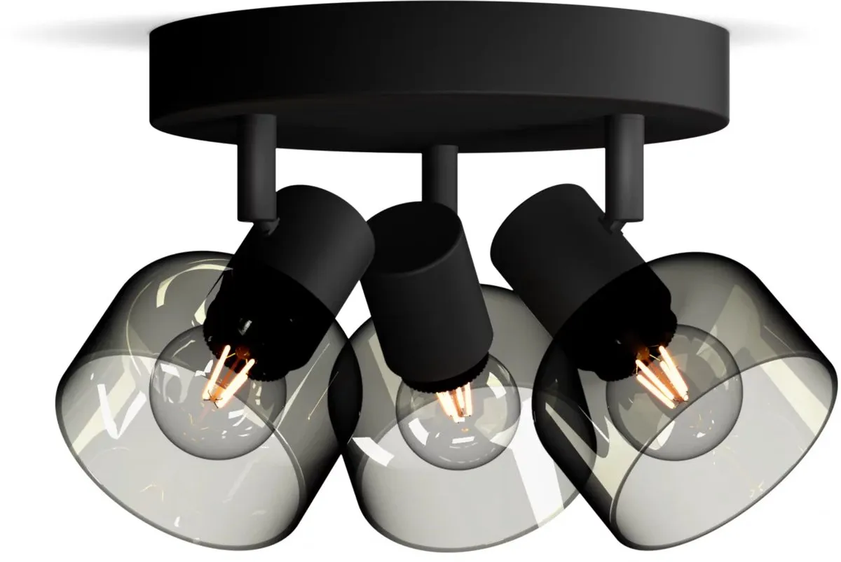 Philips Sleet Spot Plafondspot 3x25W - Zwart