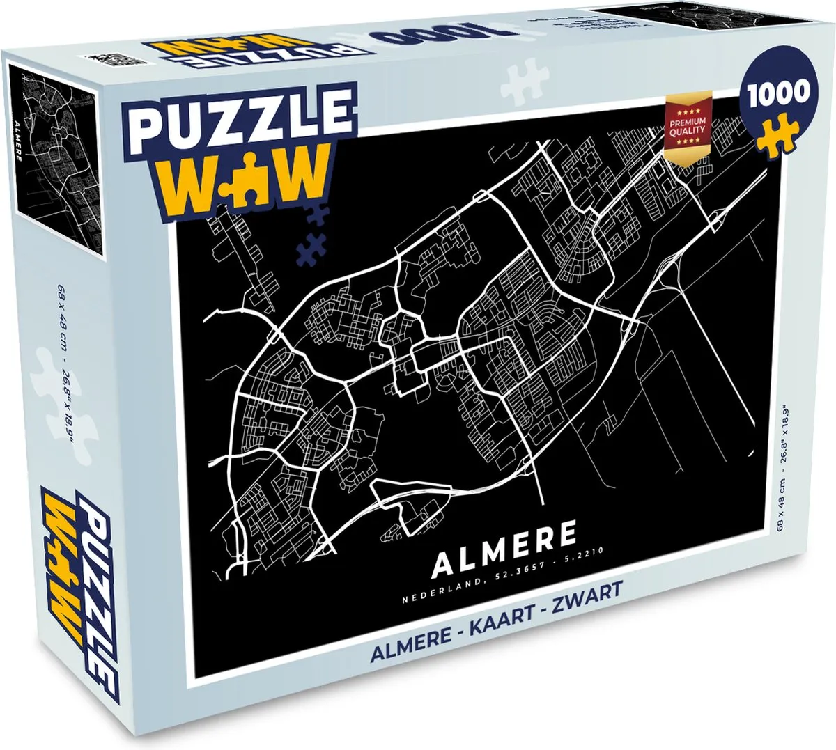 PuzzleWow Almere Legpuzzel 1000 Stuks - Multicolor