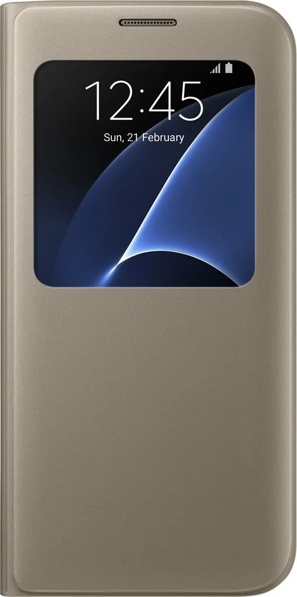 Samsung S View Cover EF-CG935PFEGWW - Goud